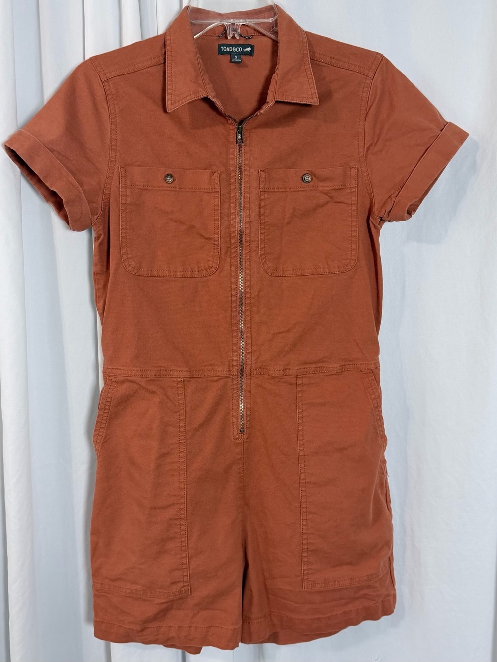Toad&Co Short-Sleeve Shorts Romper